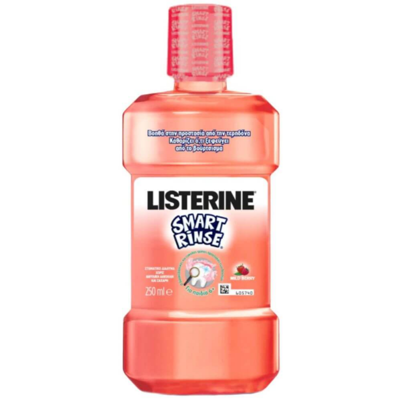  Apa de Gura Copii Listerine Smart Rinse, Fara Alcool, 250 ml 