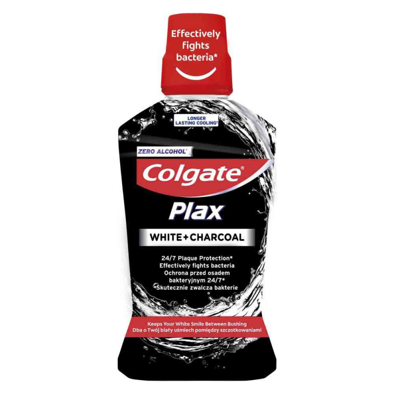  Apa de Gura Colgate Max White + Charcoal cu Efect de Albire, 500 ml 