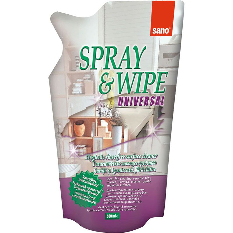  Rezerva detergent universal Sano Spray&Wipe 500ml 