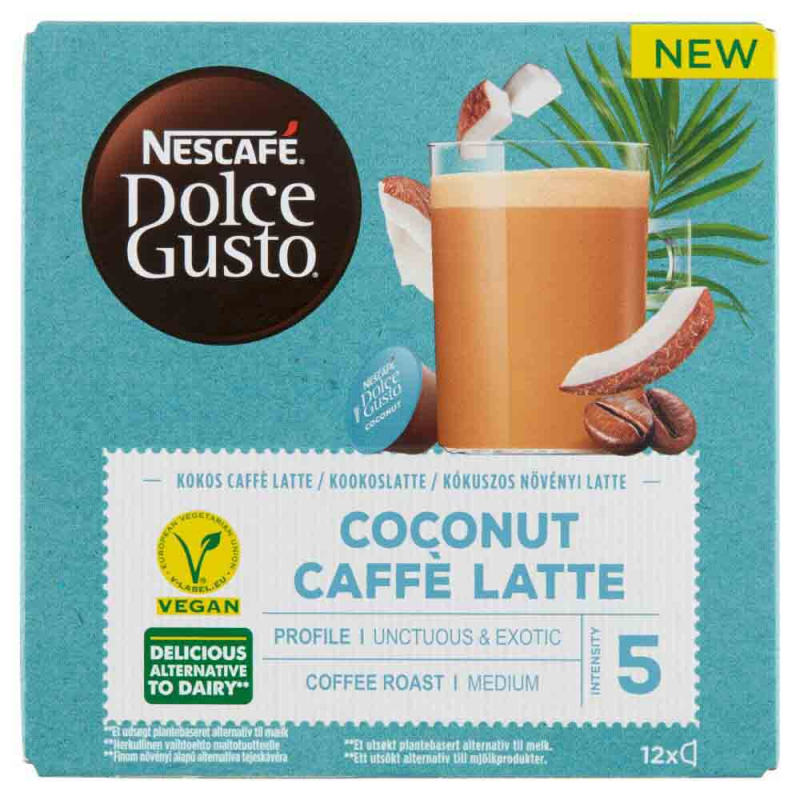  Capsule Nescafe Dolce Gusto Coconut Caffe Latte, 12 Capsule, 116,4 g 