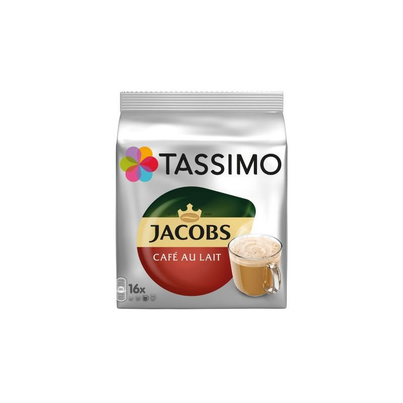  Capsule Cu Cafea Jacobs Tassimo Cafe Au Lait - 16 Capsule - 184gr/pachet 