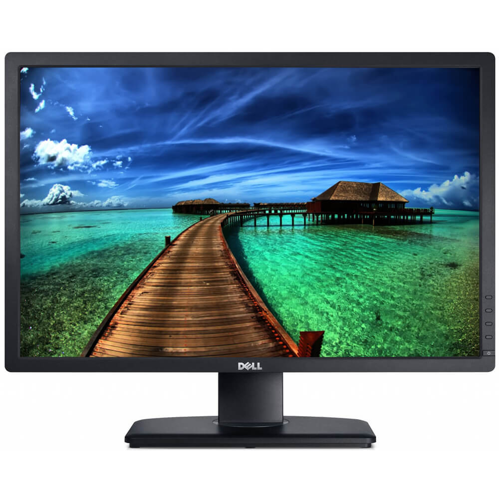  Monitor LED Dell U2412M, 24", Full HD, DVI-D (HDCP), Display Port, hub USB, Negru 
