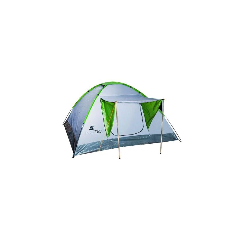 Cort camping, 2-4 persoane, cu copertina, husa cu maner, 200x200x110 cm, Montana, Malatec