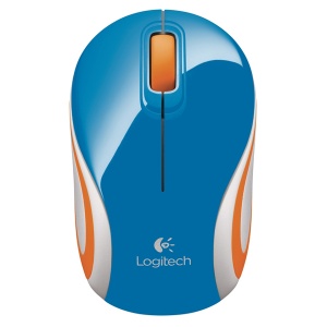  Mouse Logitech M187, Wireless, USB, Albastru 