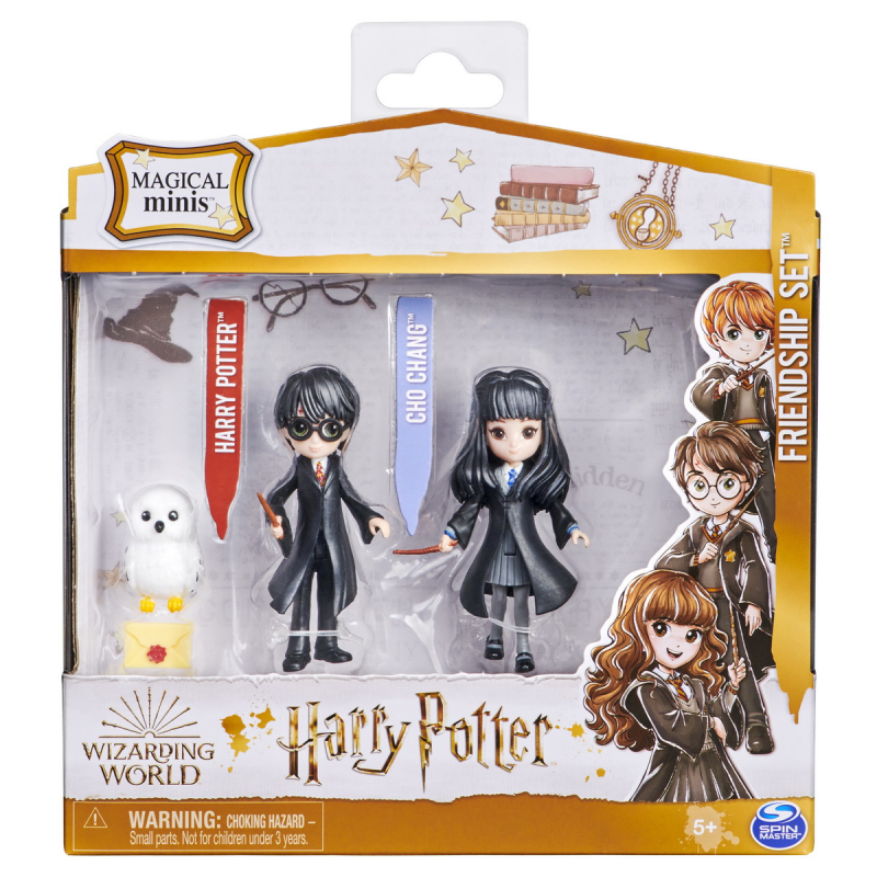 Set 2 figurine Harry Potter - Harry Potter si Cho Chang, 7.5 cm