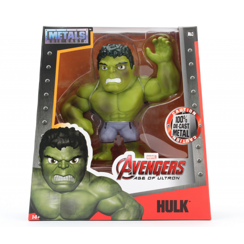 Figurina Metalica Marvel Hulk, 15 cm