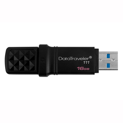  Memorie USB Kingston DataTraveler 111, 16GB, USB 3.0, Negru 