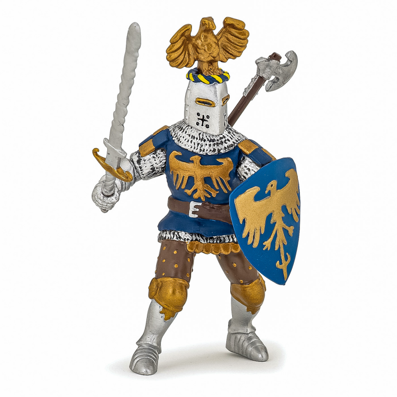 Figurina Papo - Cavaler albastru cu creasta