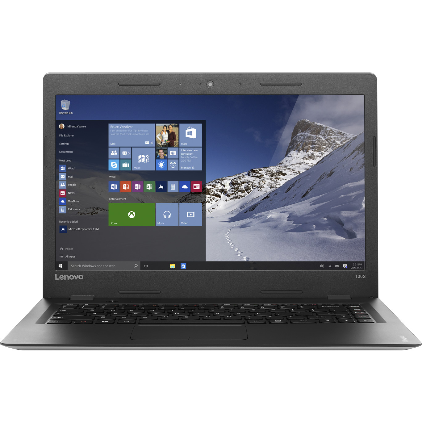 Laptop Lenovo Ideapad 110S-11IBR, Intel® Celeron® N3060, 4GB DDR3, 64GB eMMC, Intel® HD Graphics, Windows 10 Home
