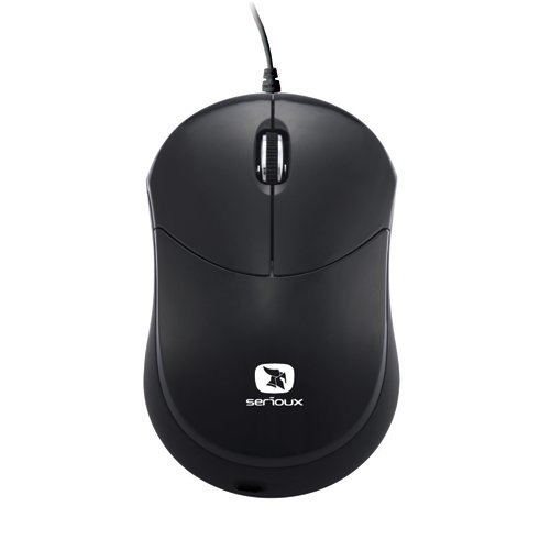 Mouse USB wired Serioux Rainbow 680 Negru
