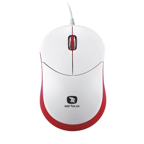  Mouse USB wired Serioux Rainbow 680 Rosu 