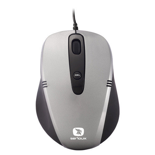  Mouse USB wired Serioux Cruzer 170 Gri 
