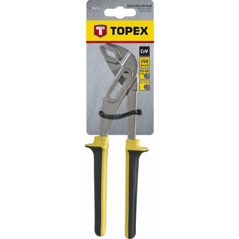  Cleste Papagal Topex, 10-45 mm, 250 mm, Otel/Crom/Vanadiu 