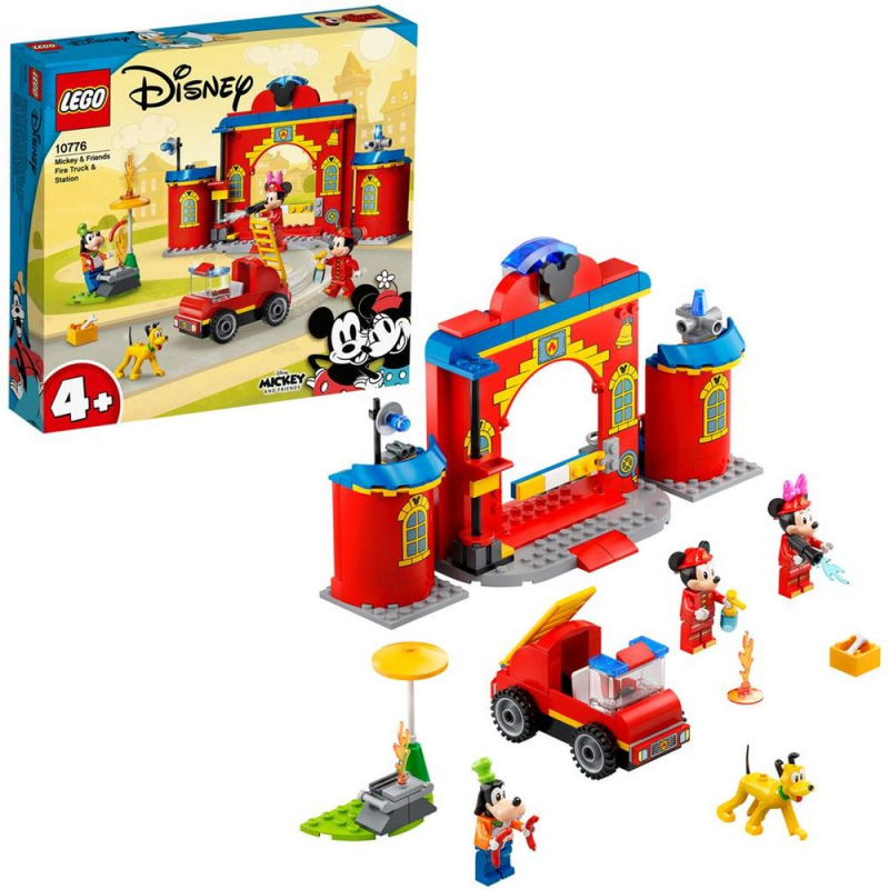 LEGO Disney Mickey and Friends - Statia si camionul de pompieri ale lui Mickey si prietenilor sai 10776