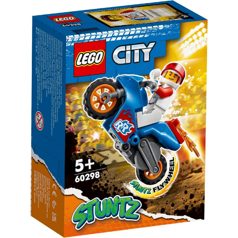 LEGO City Stuntz - Motocicleta de cascadorie-racheta 60298