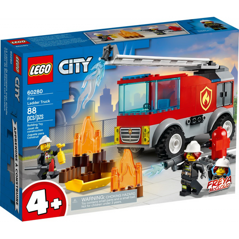  LEGO City - Camion de pompieri cu scara 60280 
