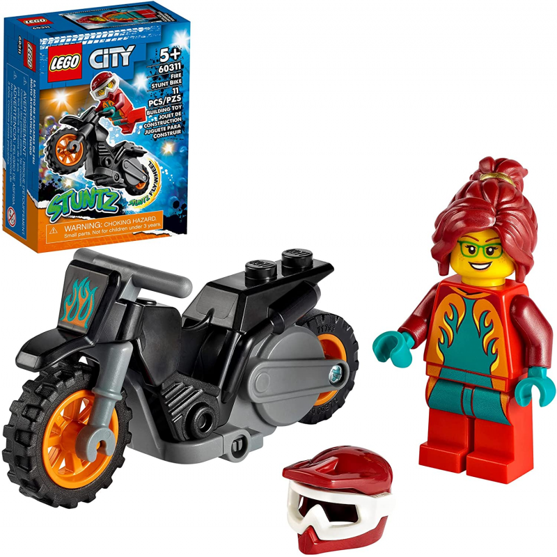 LEGO City - Motocicleta de cascadorie pentru pompieri 60311
