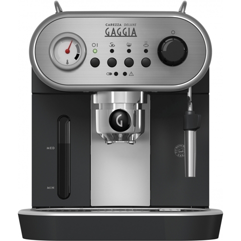  Espressor manual Gaggia Carezza Deluxe RI8525/01, 1900 W, 1.4 L, 15 bar, Negru 