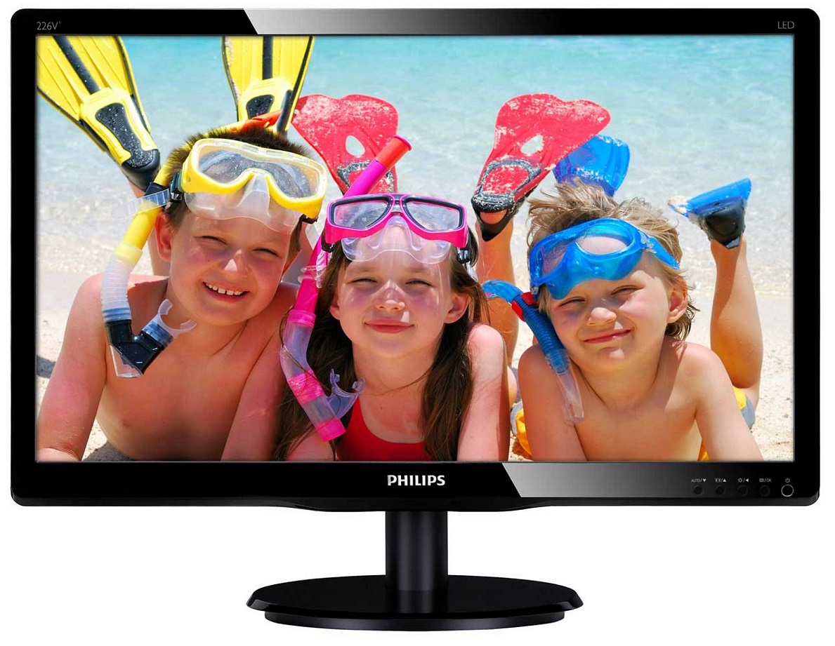  Monitor LED Philips 21.5", Wide, Full HD, Negru Lucios, 226V4LSB2 