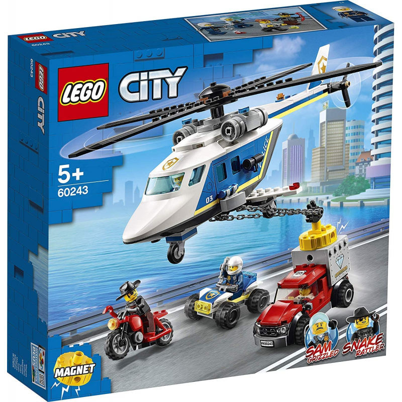 Lego city police - urmarire cu elicopterul politiei 60243