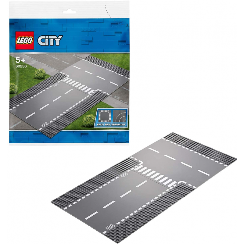 Lego city intersectie dreapta si in t 60236