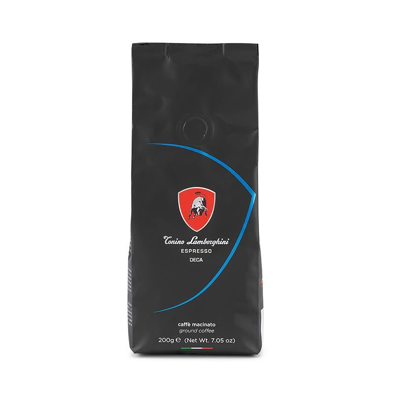 Cafea Tonino Lamborghini, macinata decofeinizata, 200 gr