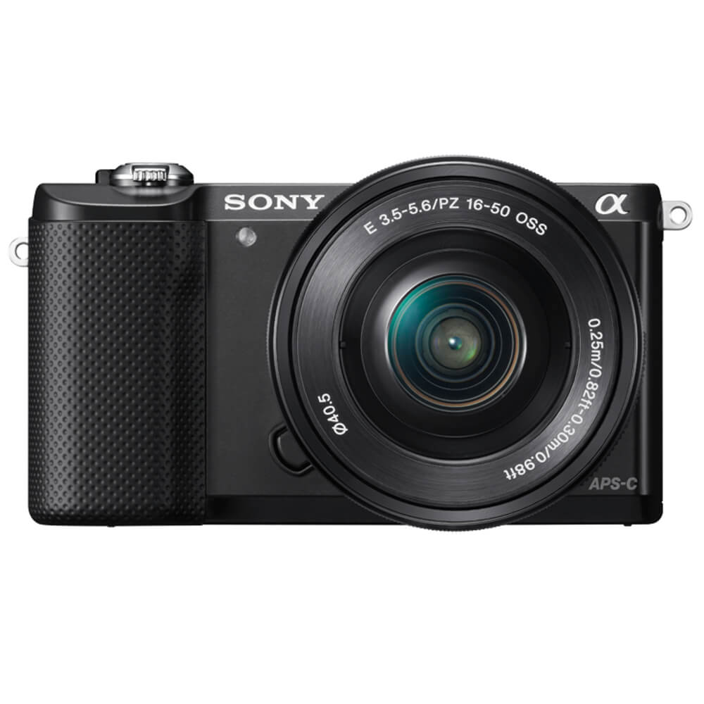  Aparat foto Mirrorless Sony A5000, 20.1 MP, Negru + Obiectiv 16-50 mm 