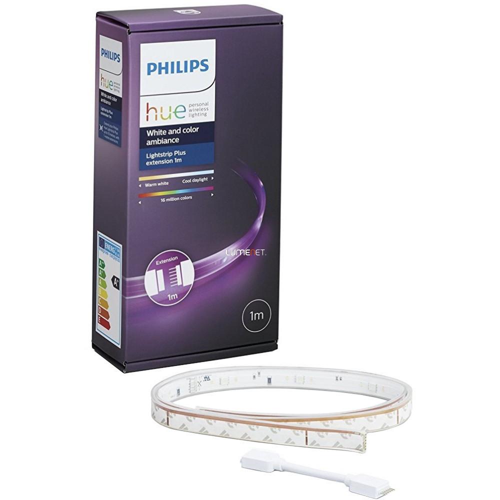  Banda LED inteligenta Philips Hue LightStrip Plus, Wi-Fi, Lumina RGB, Extensie 1 m 