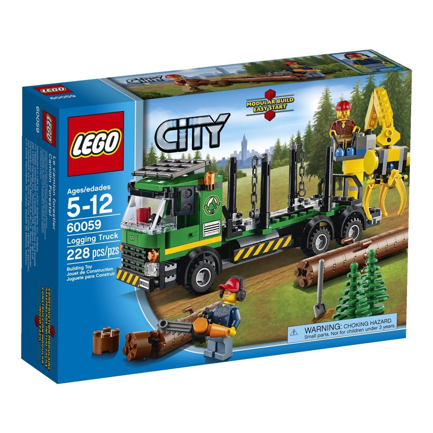  Set de constructie LEGO City - Logging Truck 60059 