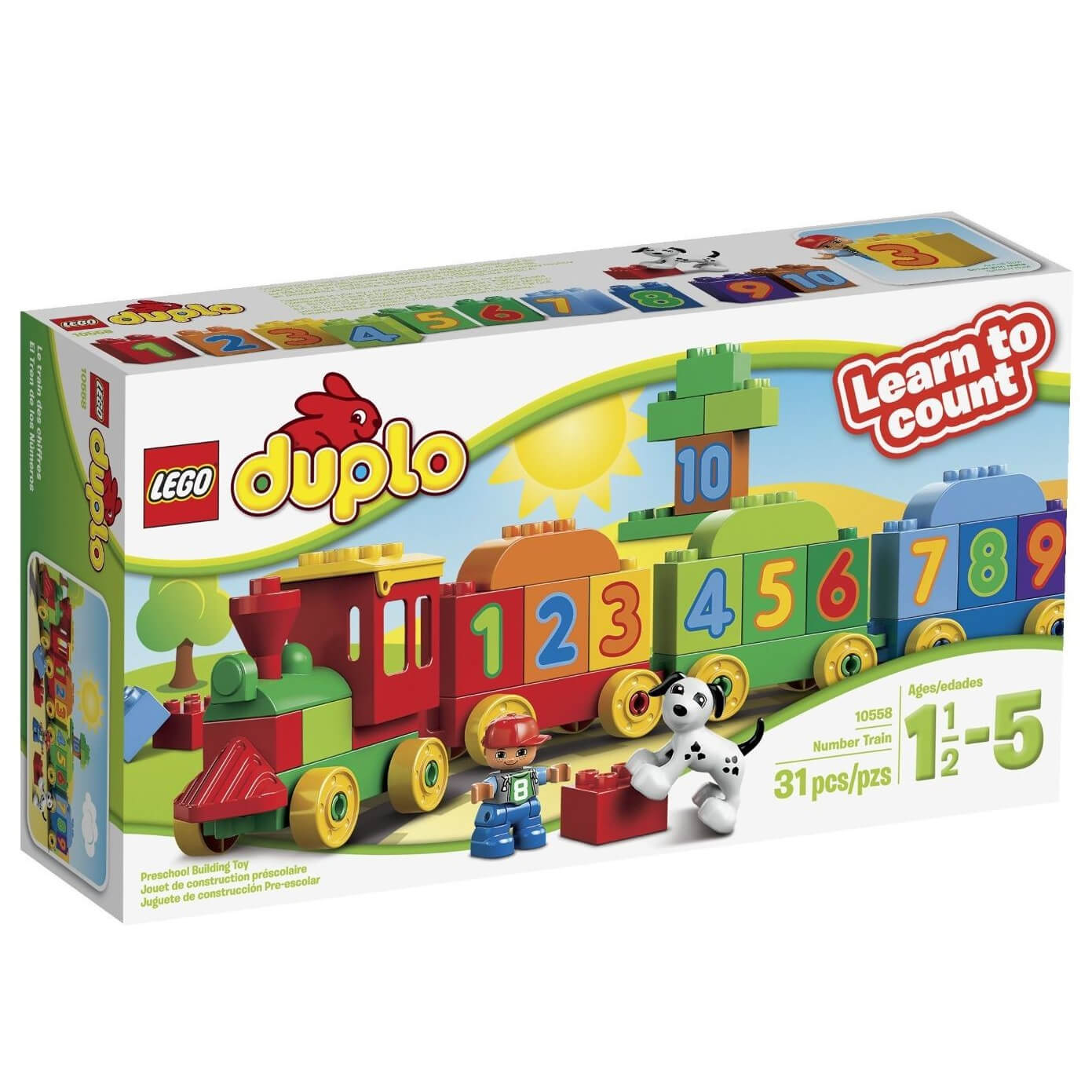  Set de constructie LEGO DUPLO - Number Train 10558 