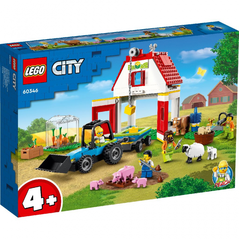 Lego city farm hambar si animale de ferma 60346
