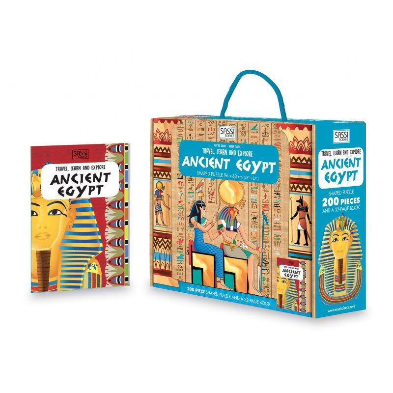 Joc puzzle Sassi, Cunoaste si exploreaza - Egiptul Antic, 200 piese