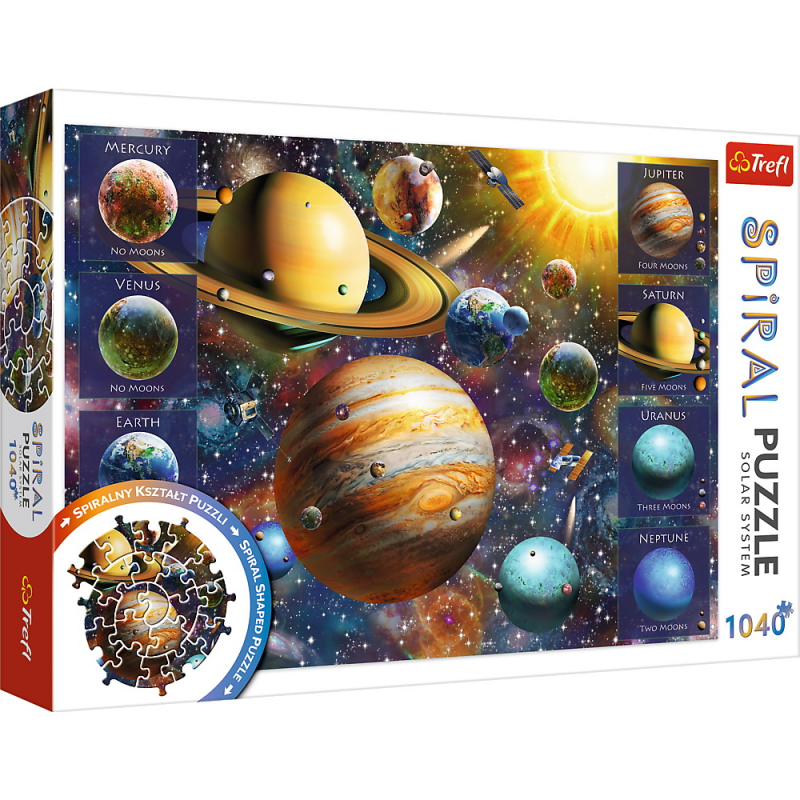 Puzzle Trefl Spiral, Sistemul solar, 1040 piese