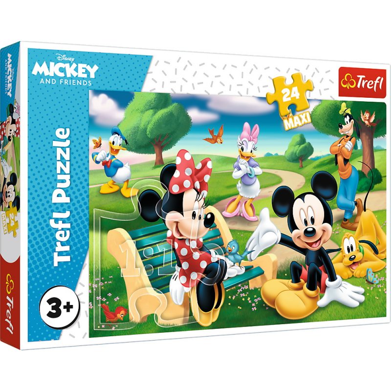  Puzzle Trefl Maxi, Disney Mickey Mouse, Intre Prieteni, 24 piese 