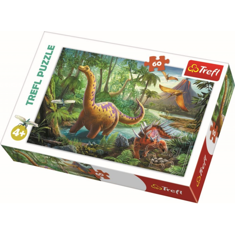  Puzzle Trefl, Migratia dinozaurilor, 60 piese 