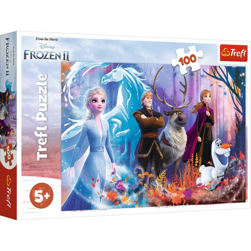 Puzzle Trefl, Disney Frozen II, Lumea magica, 100 piese