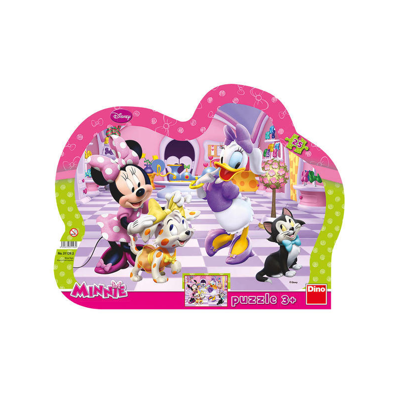 Puzzle cu rama - Minnie si Daisy (25 piese)