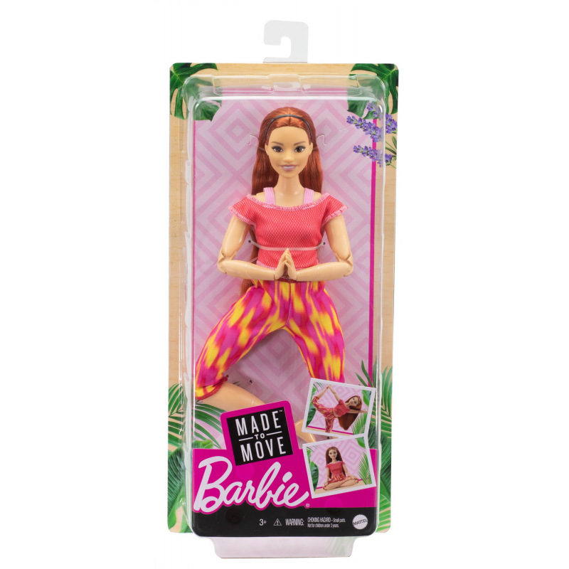 Papusa barbie made to move roscata