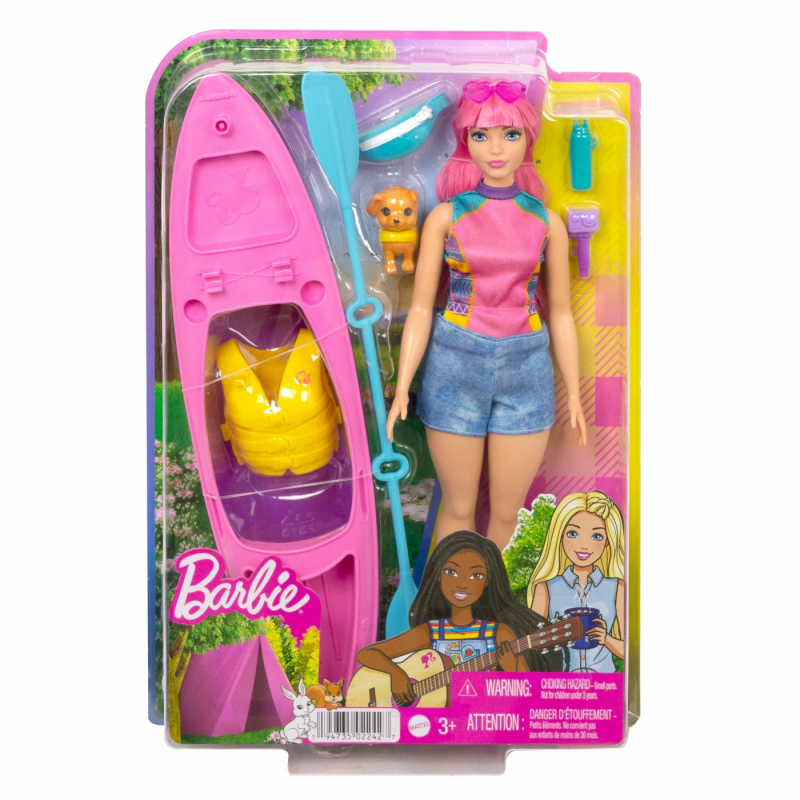 Barbie camping papusa daisy cu accesorii