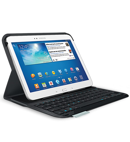  Husa cu tastatura Logitech 920-005811 pentru Samsung Galaxy Tab 3,10.1", negru 