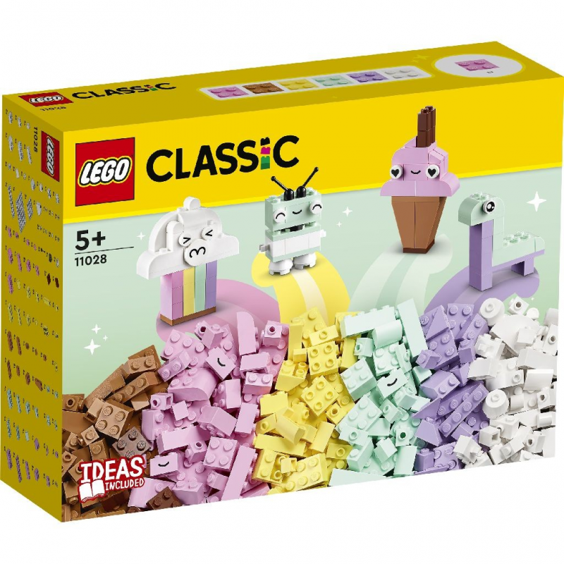 LEGO® Classic - Distractie creativa in culori pastelate 11028, 333 piese