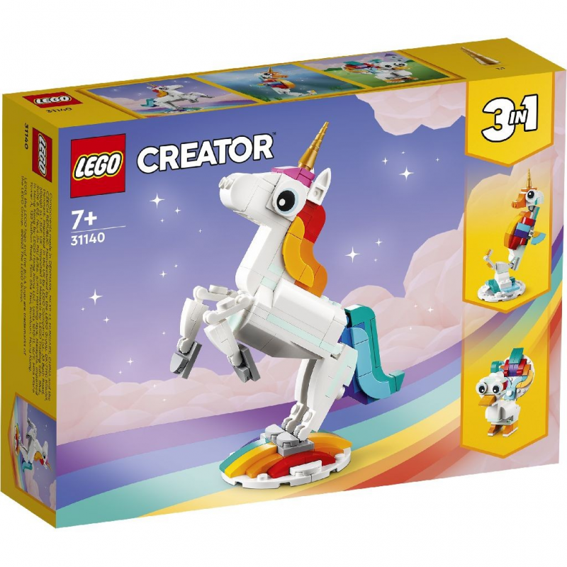 LEGO® Creator 3 in 1 - Unicorn magic 31140, 145 piese