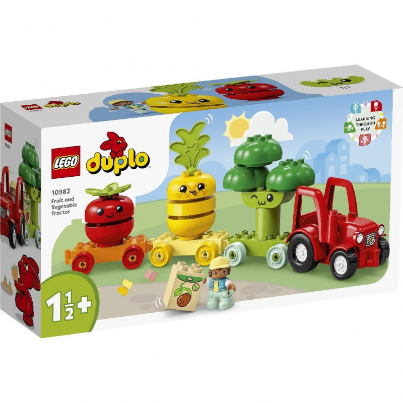 LEGO® DUPLO® - Tractorul cu fructe si legume 10982, 19 piese