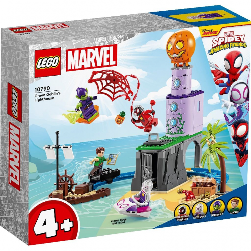 LEGO® Super Heroes – Echipa lui Spidey la farul lui Green Goblin 10790, 149 piese Lego