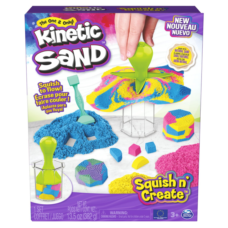 Set de creatie Kinetic Sand Squish, 907 g