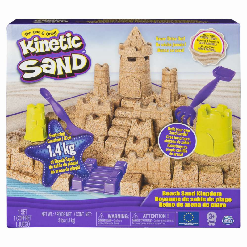 Set de joaca Kinetic Sand Castelul de nisip, 1.4 kg