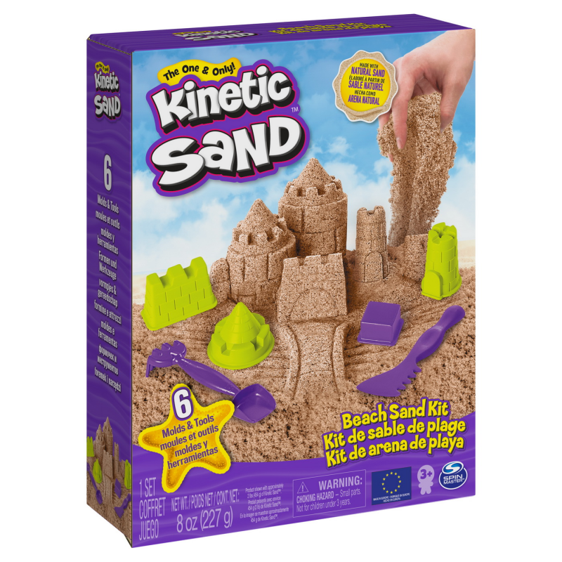 Set nisip magic si unelte Kinetic Sand, 227 g
