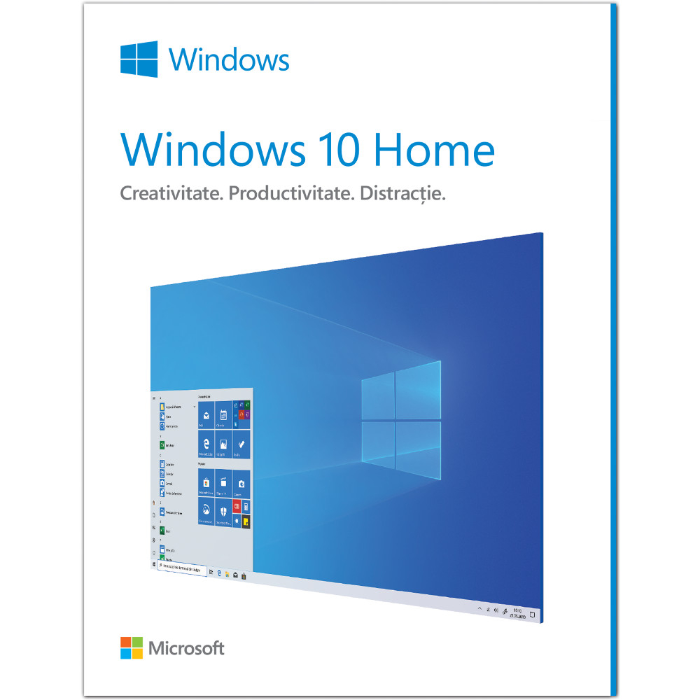  Microsoft Windows 10 Home, 64 bit, Engleza, Licenta OEM 