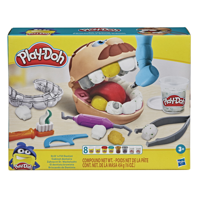 Set plastilina Play-Doh Dentistul cu dinti colorati
