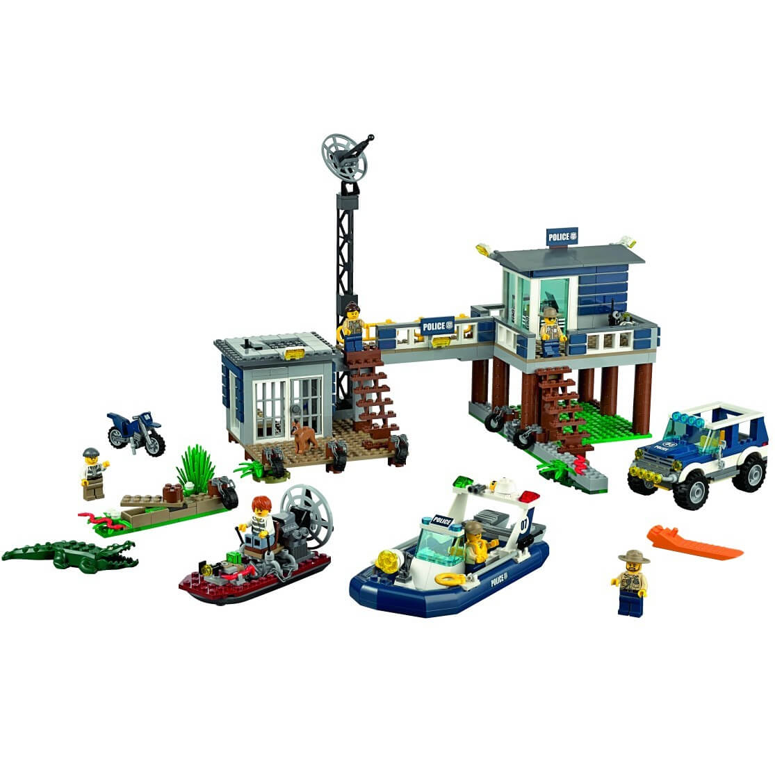  Set de constructie LEGO City Swamp Police Station 